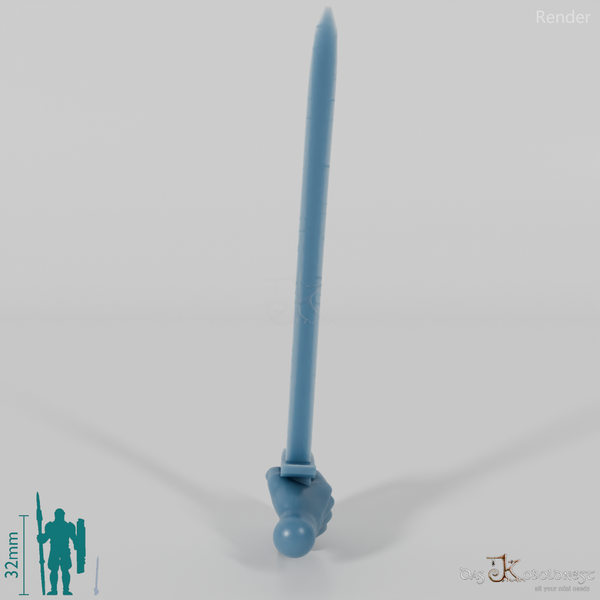 Halbling-Säbel mit Hand