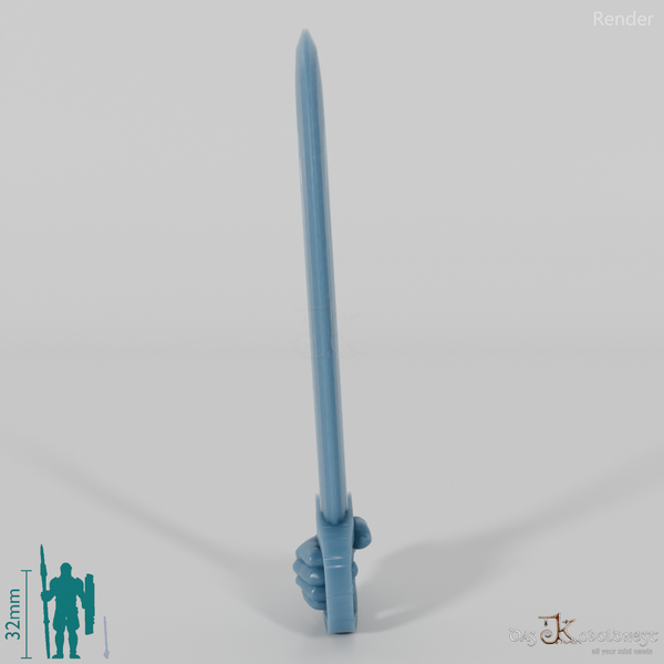 Halbling-Säbel mit Hand