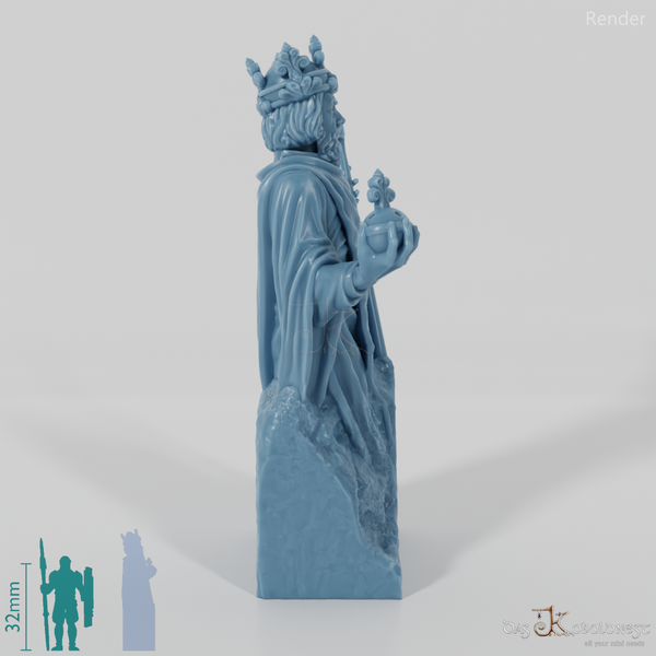 Unvollendete Königsstatue