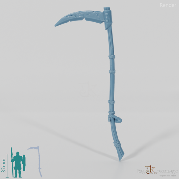 Geister-Sense A, hinten gegriffen mit Hand