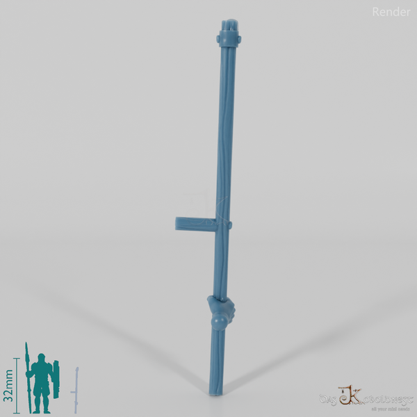 Halbling-Sense, unten gegriffen mit Hand