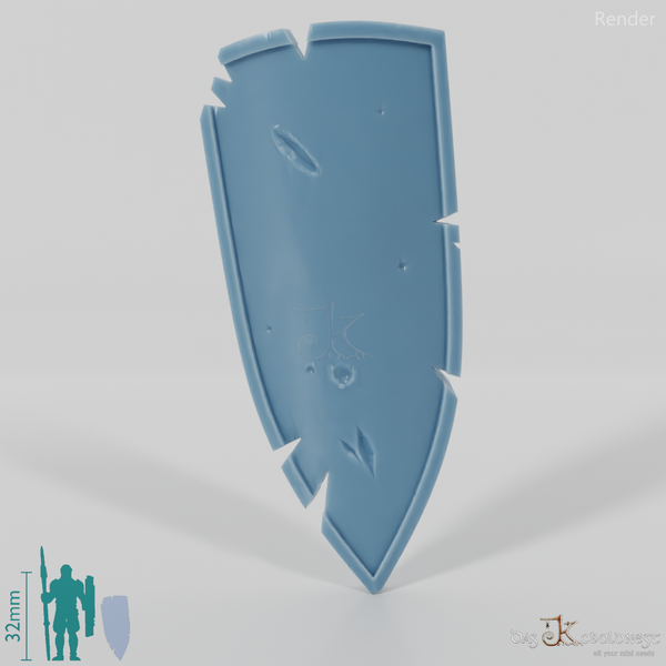 Menschen-Schild A, beschädigt mit Hand (Gonthan)