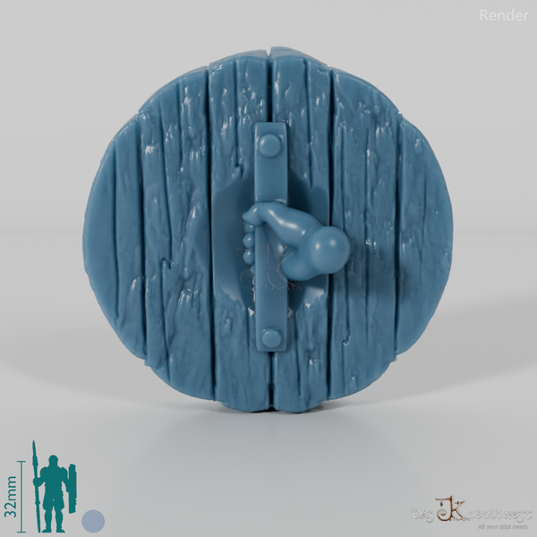 Halbling-Schild A mit Hand