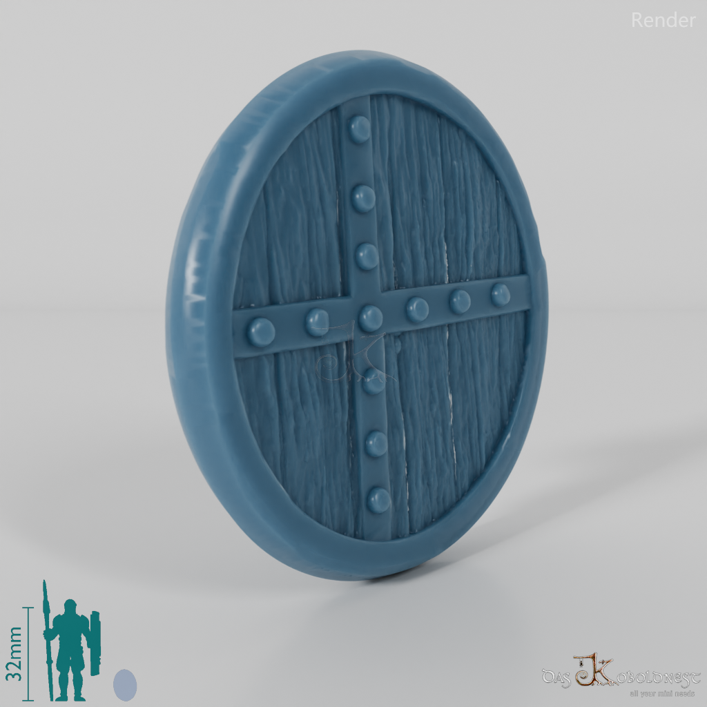 Halbling-Schild C mit Hand