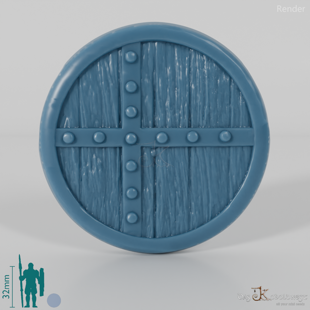 Halbling-Schild C mit Hand