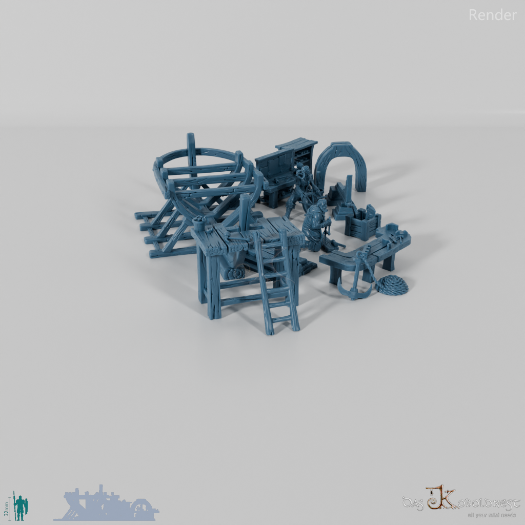 Bootsbauerei - Modellset Bootswerft