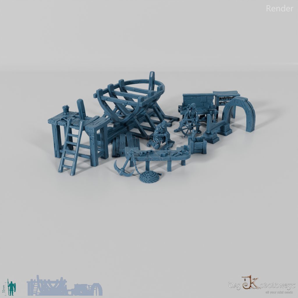 Bootsbauerei - Modellset Bootswerft