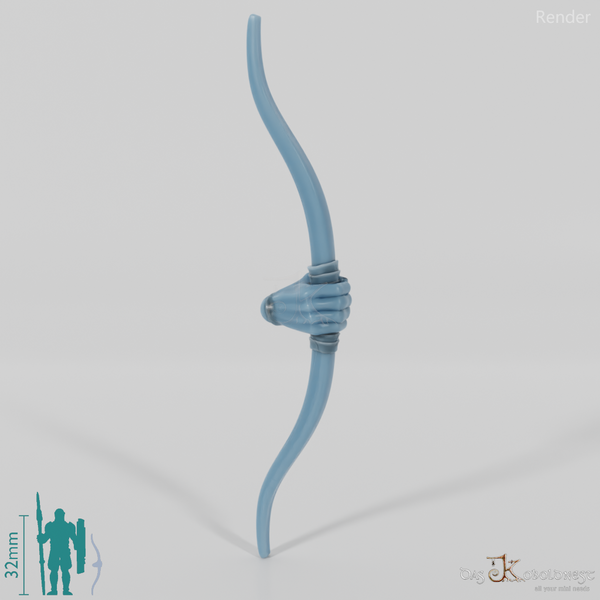 Reitervolk-Kurzbogen 1 mit Hand