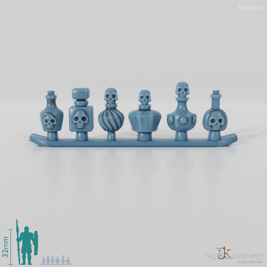 Flasche - Schädelflaschen 1