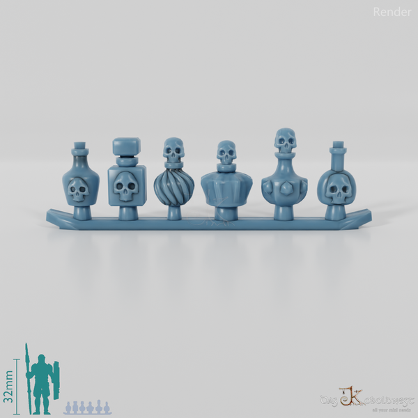 Flasche - Schädelflaschen 1