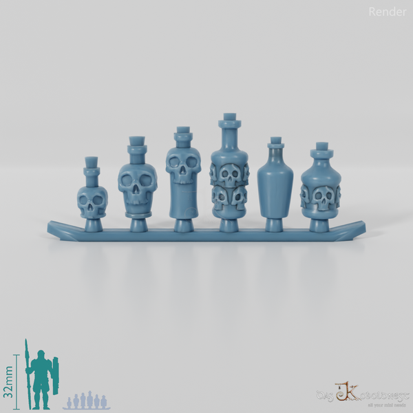 Flasche - Schädelflaschen 2