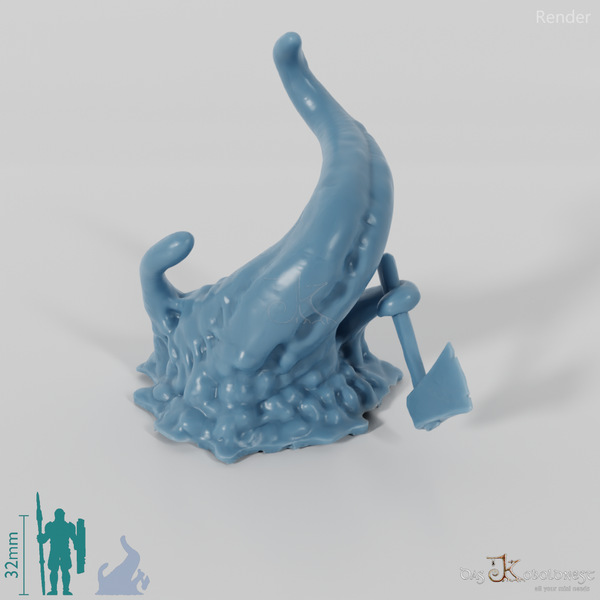 Kleines Schleimmonster mit Waffe 07