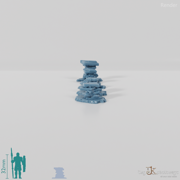 Gestapelte Steintafeln