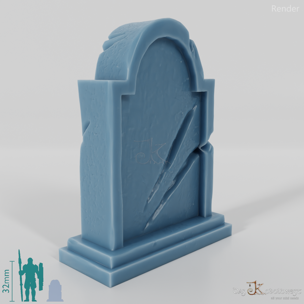 Abgerundeter Grabstein