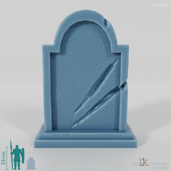 Abgerundeter Grabstein