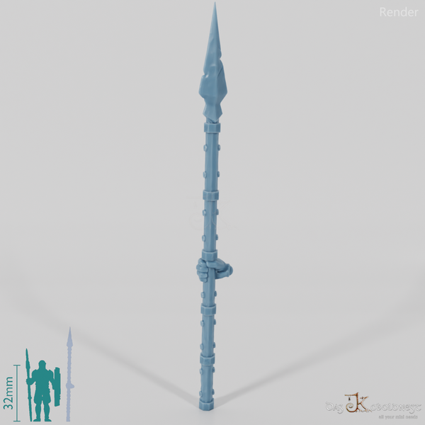 Zwergenlanze B mit Hand