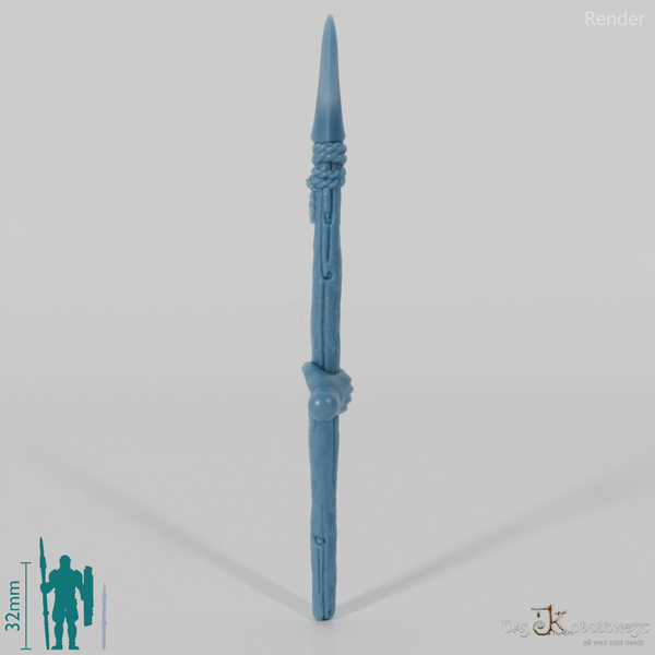 Halbling-Speer B mit Hand