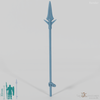 Cavalry spear 2 with hand, gripped at the back