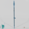 Cavalry Spear, Decorated 1 with Hand (Upright)