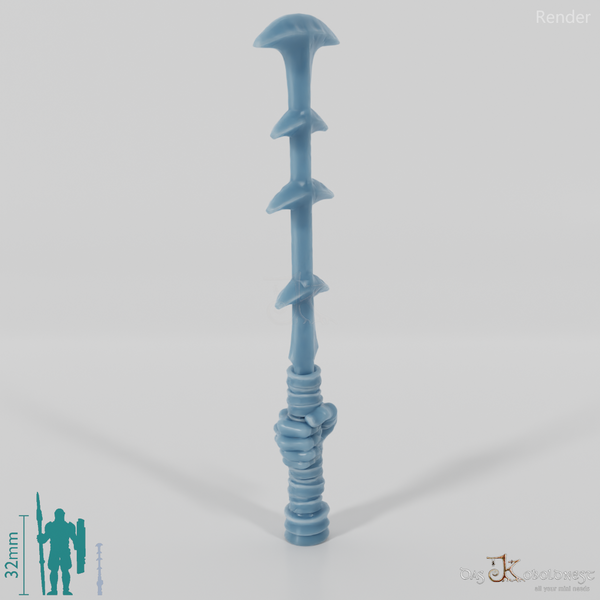 Ork-Stachelkeule mit Hand