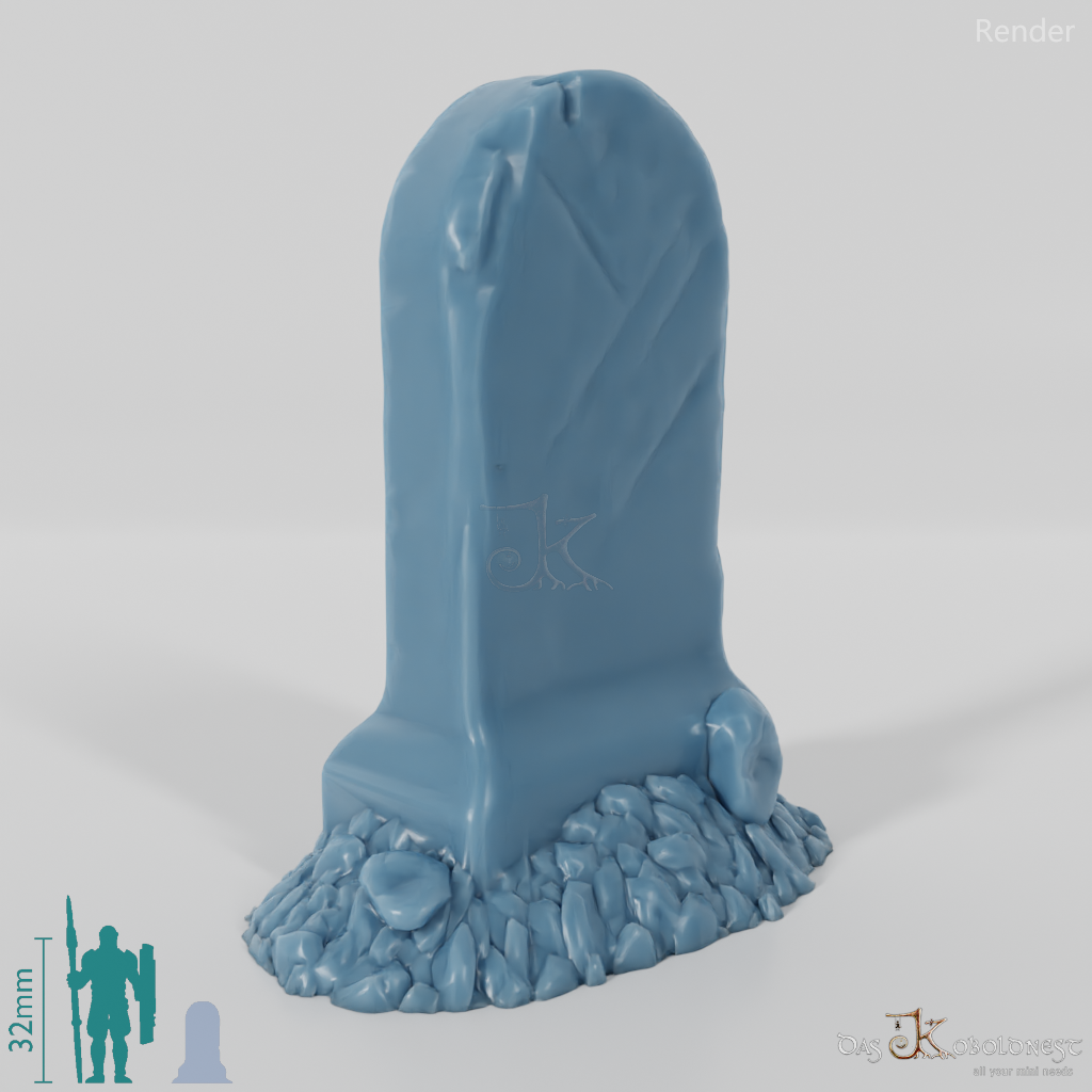 Behauener Grabstein 01