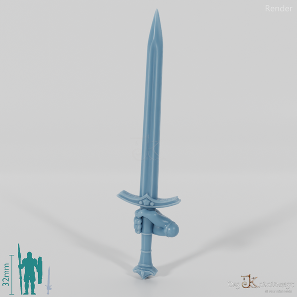 Menschen-Schwert B mit Hand (Gonthan)