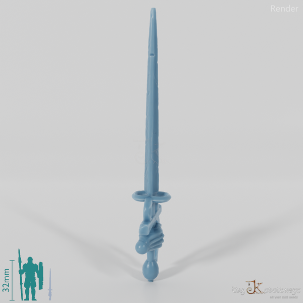 Geister-Schwert C mit Hand