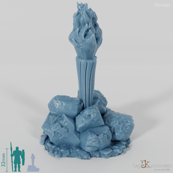 Fackel - Stehende Holzfackel 02