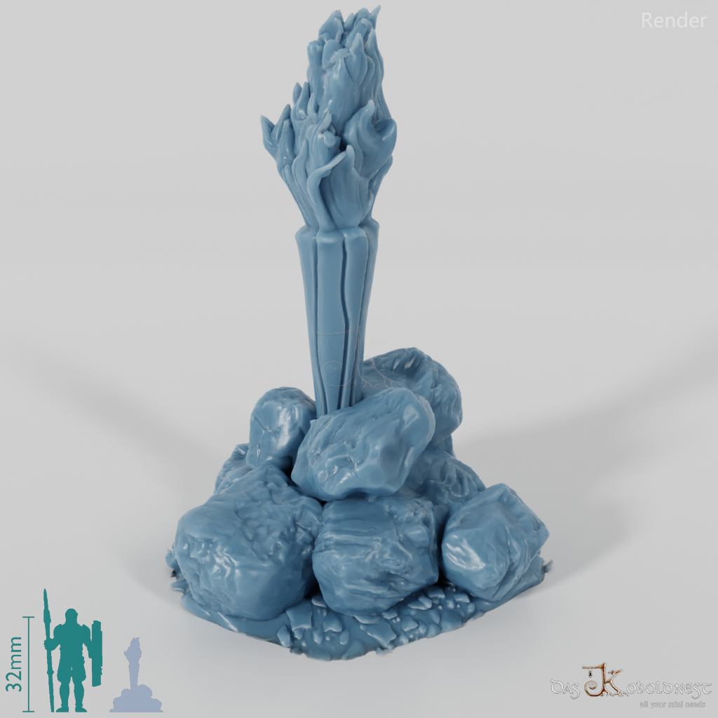 Fackel - Stehende Holzfackel 02