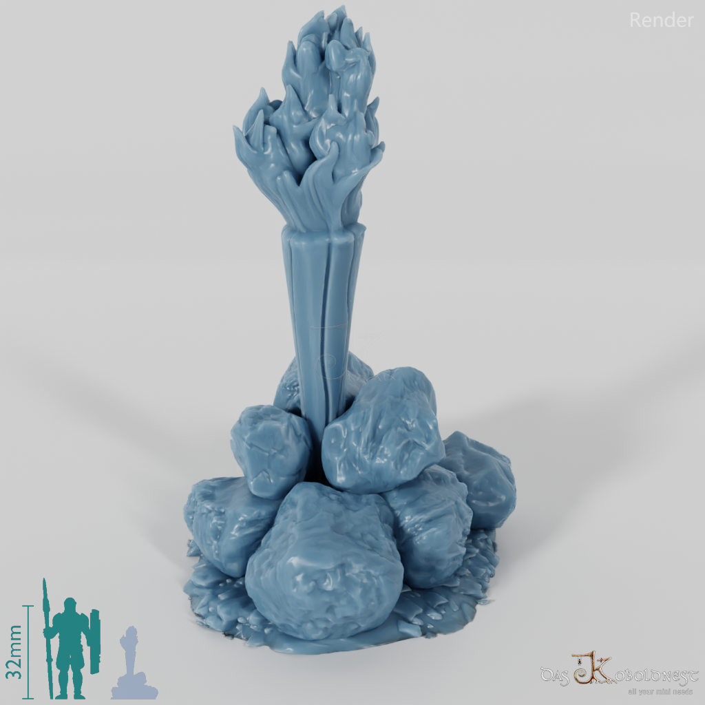 Fackel - Stehende Holzfackel 02