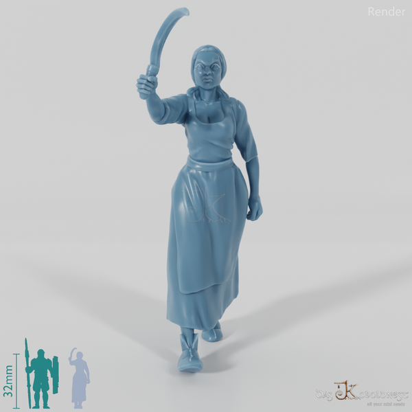 Gytha Shepherd, Aufgebrachte Dorfbewohnerin