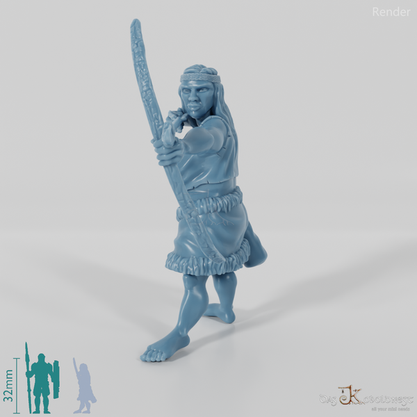 Waldmenschen-Bogenschützin B