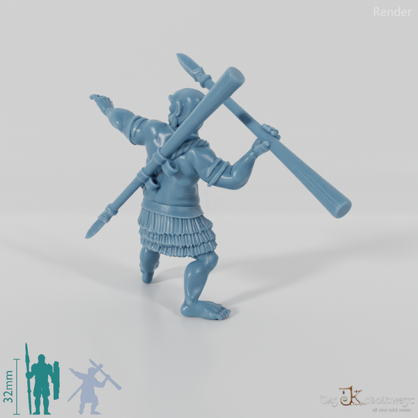 Waldmenschen-Speerkämpfer B