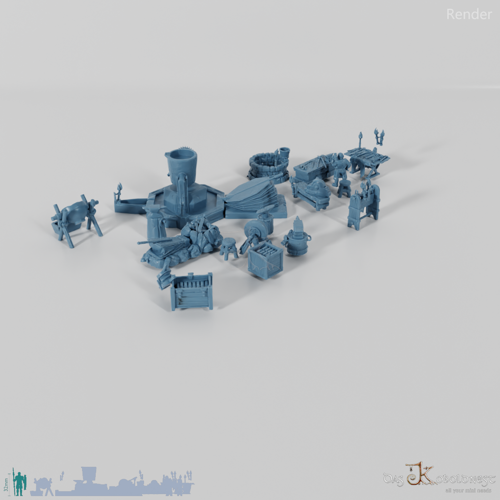 Dioramaset - Zwergische Schmiede